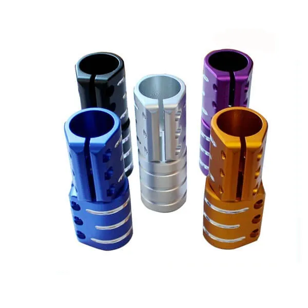 Anodized finish on aluminium parts
