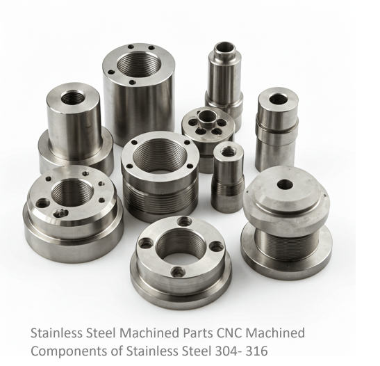 304 stainless steel precision machined parts manufacturing