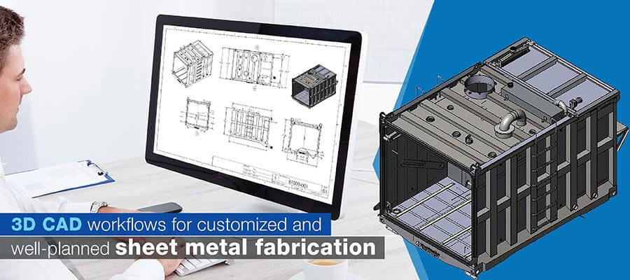 3d cad model for sheet metal product manufacturing