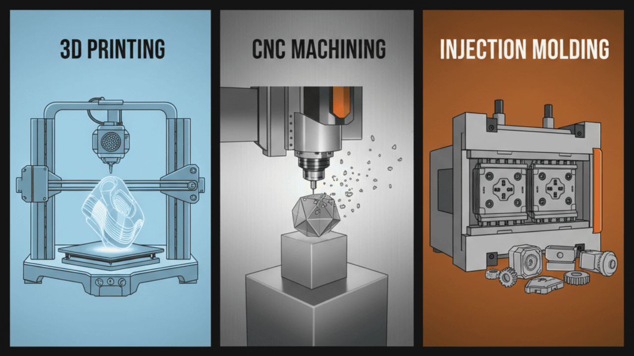 3d printing vs injection molding strength manufacturing