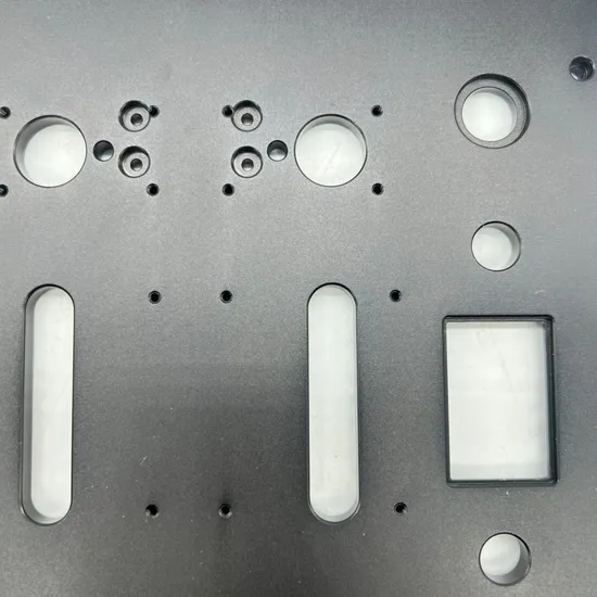 black anodized aluminum sheet metal manufacturing