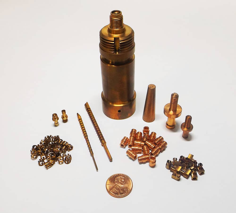 copper machined parts manufacturing
