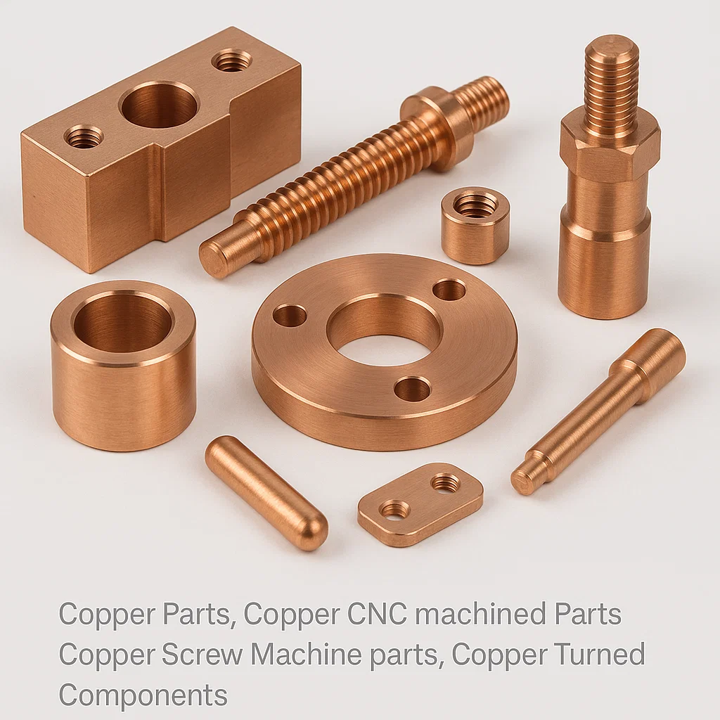 copper machined parts manufacturing