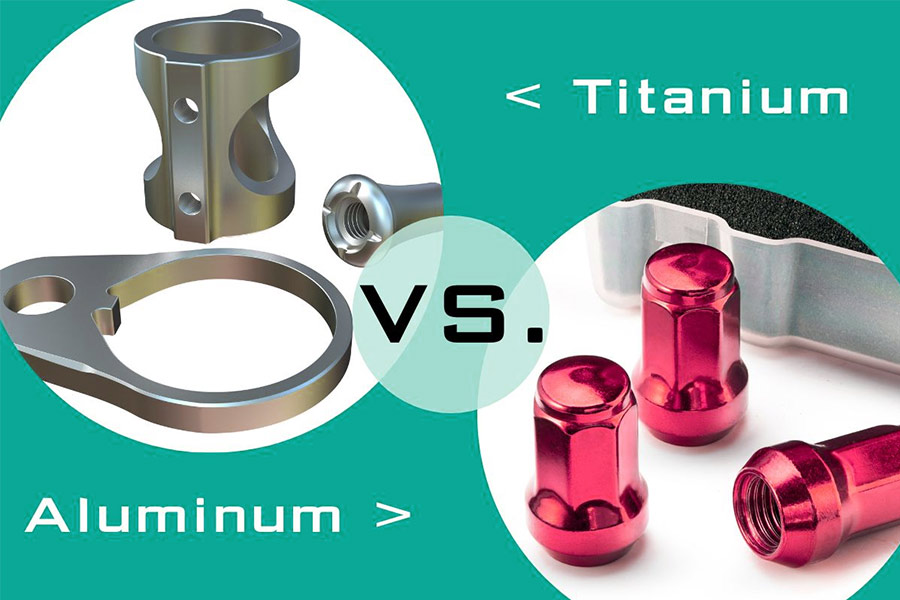 difference between aluminum and titanium CNC Parts