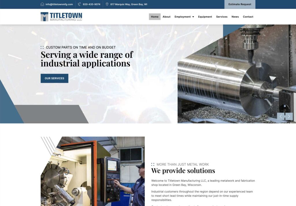 fabrication company website manufacturing