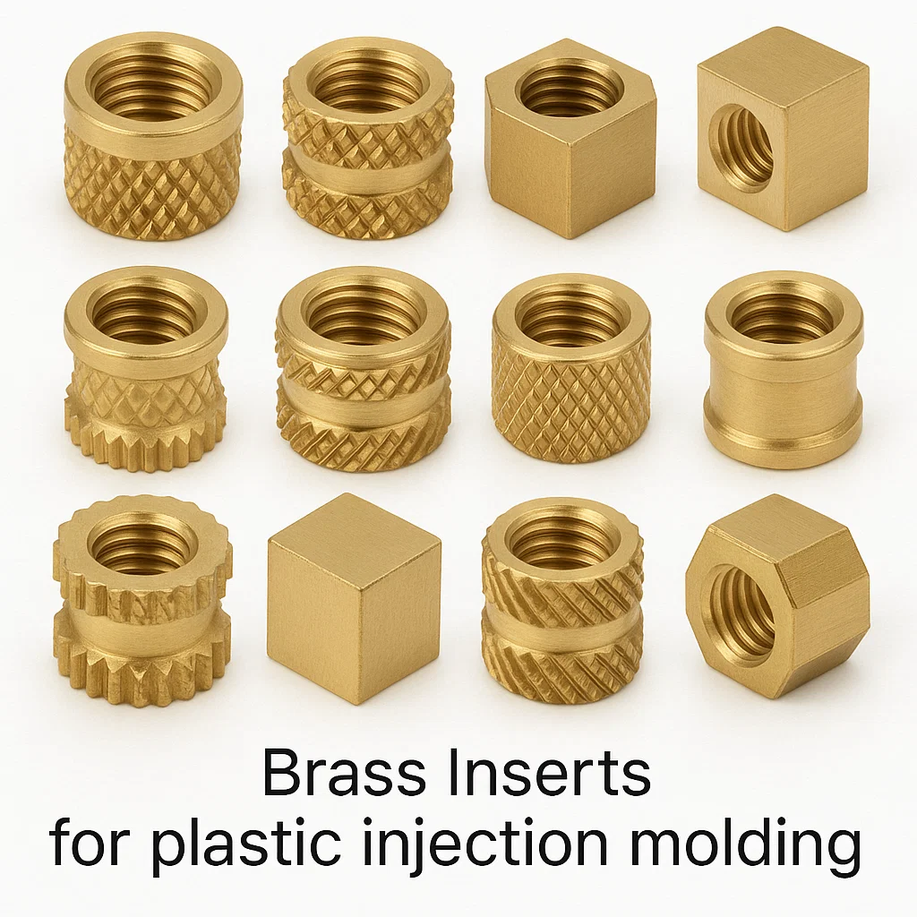 injection molding threaded inserts CNC Parts