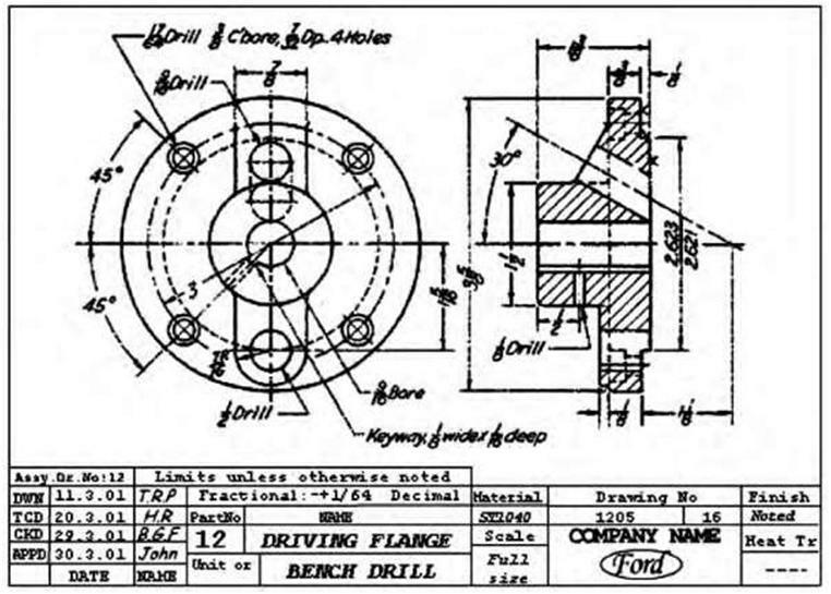 milling machine blueprints manufacturing