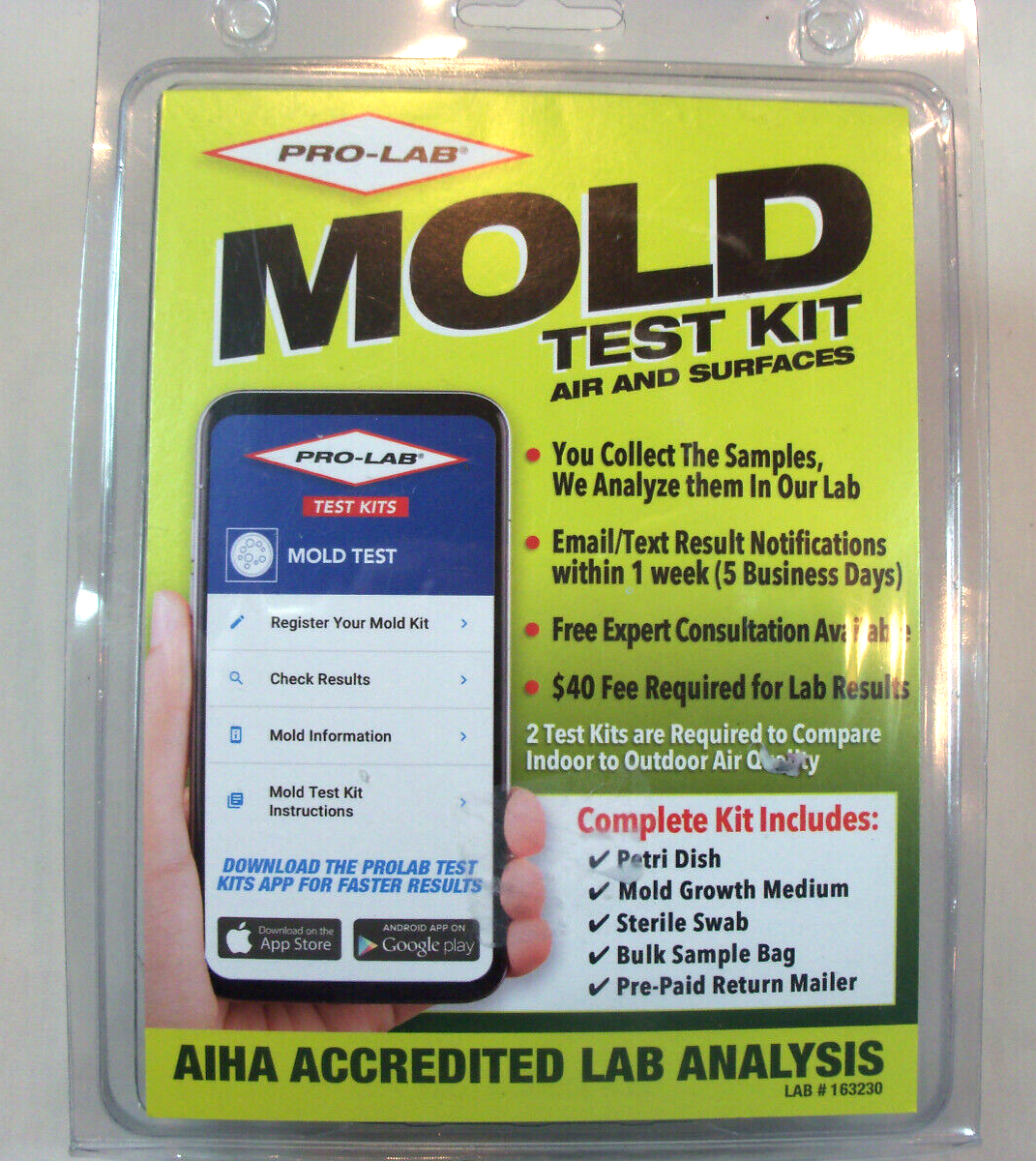 pro-lab mold test kit manufacturing