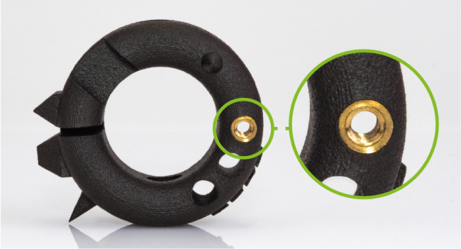 threaded inserts for 3d printed parts manufacturing
